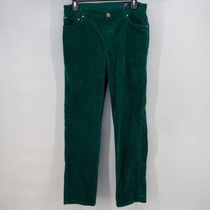 Vineyard Vines Kids Boys Corduroy Pants Emerald Green Size 18 Straight Leg
